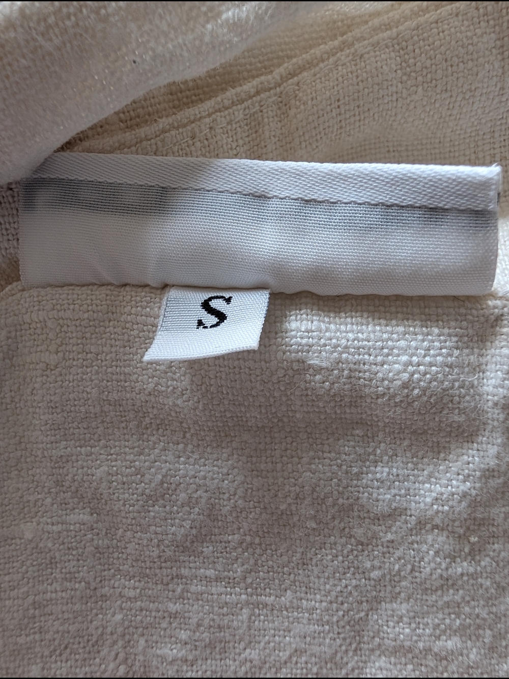 bryn Walker Cream Relaxed Linen Tunic Top - S - Picture 3 of 16